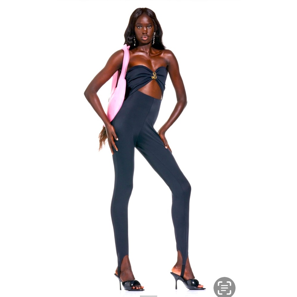 Zara Barbie Collection Strapless Stirrup Jumpsuit Size Small